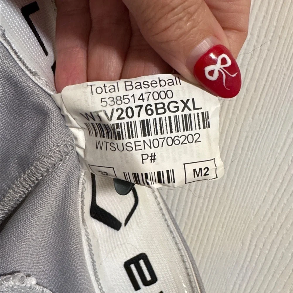 NWT Evoshield Boys Youth‎ Large Gray Baseball Pants Full Length Red Black Piping
